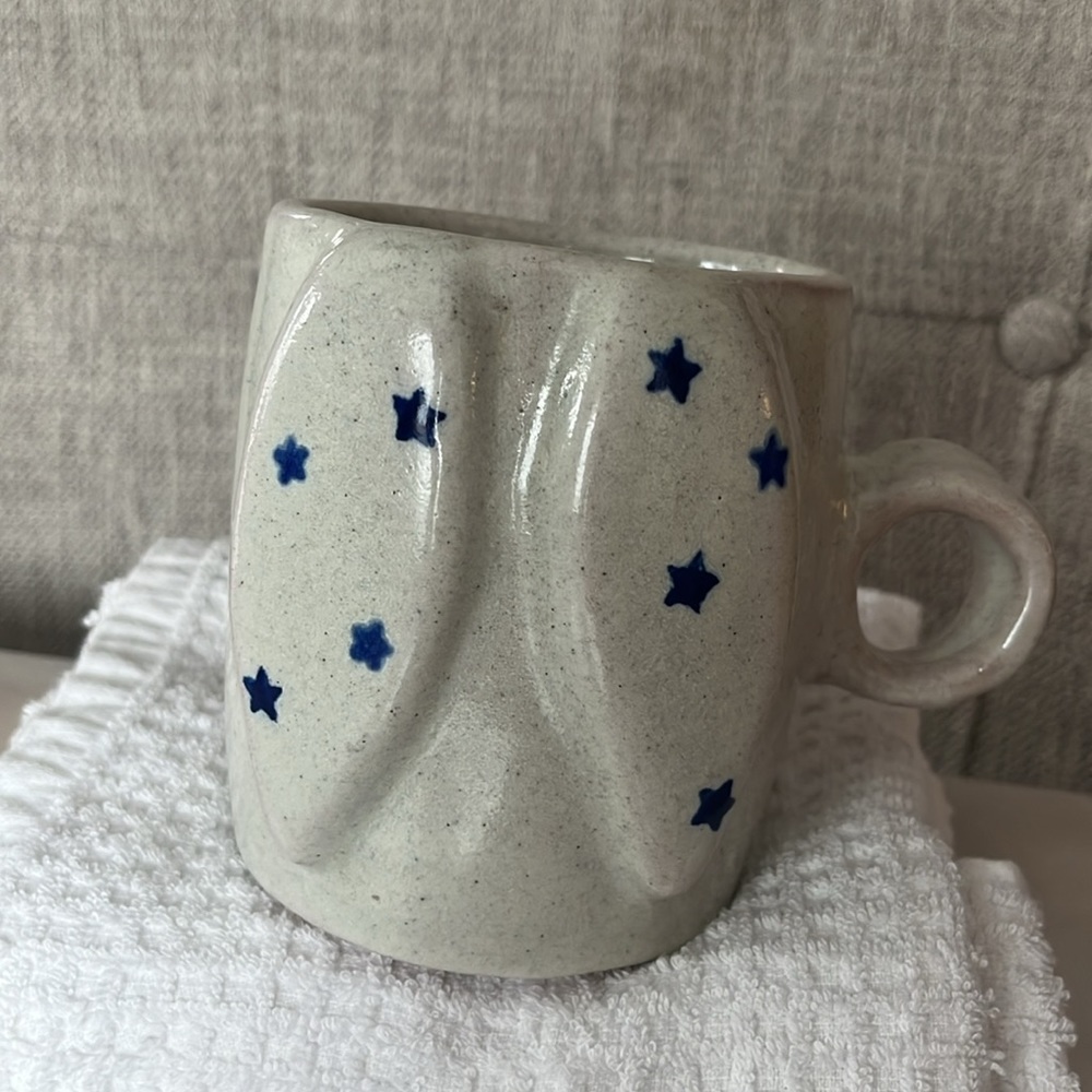 Talavera Pottery Angel Stars Print Cup Uriarte By Patricia Al ate Desinger - Picture 9 of 12